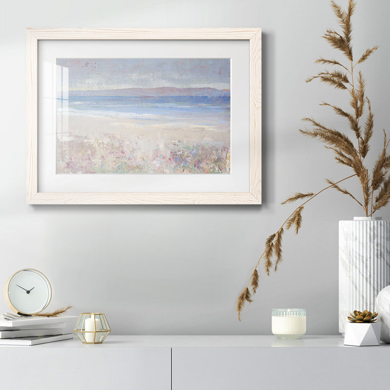«Beach Textures I», impression sur papier, H 28 po x l 42 po x P 1,5 po, Blanc