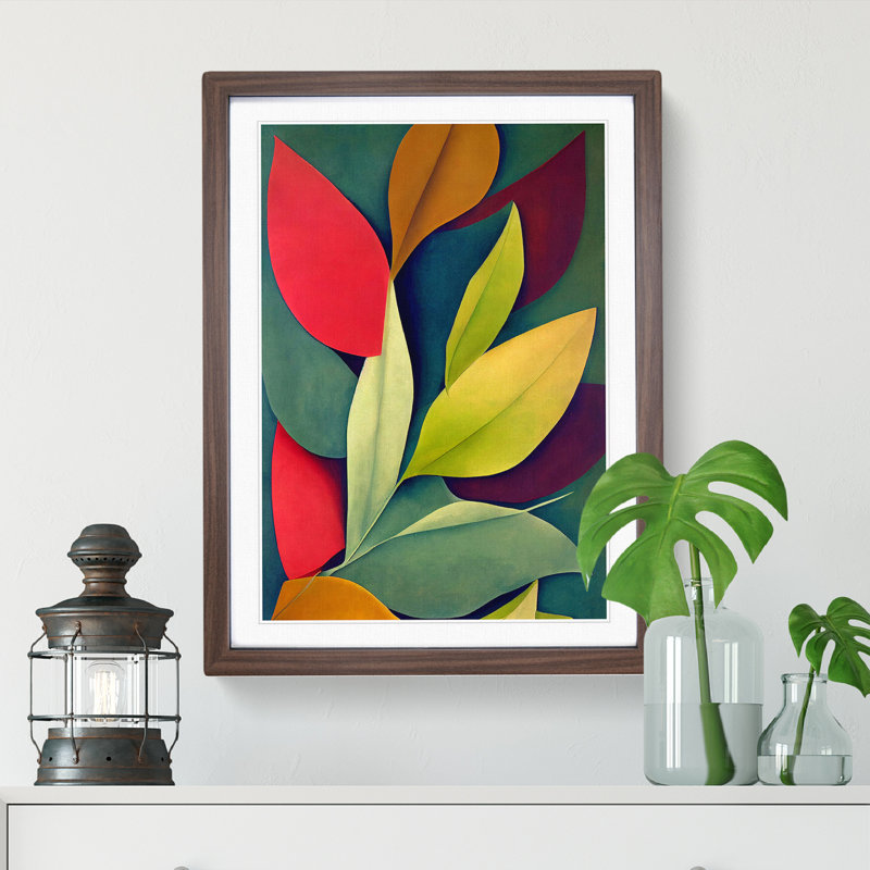 The Glorious Leaves - Framed Print, 46cm H x 34cm W x 2cm D, Walnut Framed