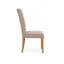 46cm H Polyester Upholstered Full Back Side Chair in Cream