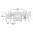 Fleur 8-Person Eucalyptus Dining Set with Round Table