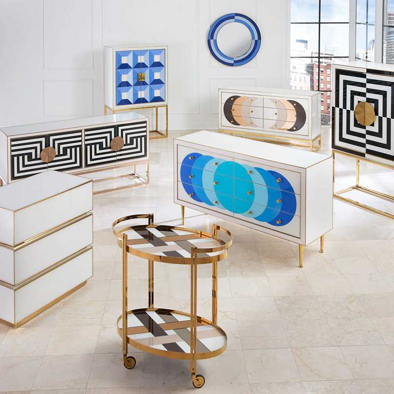 Op Art Bar - Charcoal/Ivory