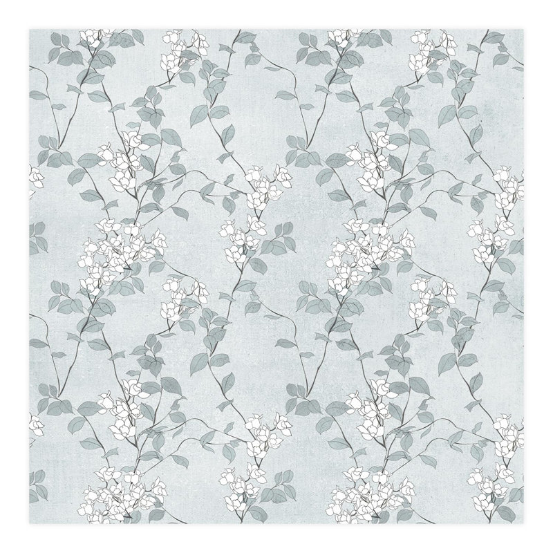 Abstract Floral Peel & Stick Floral, 96" L x 96" W
