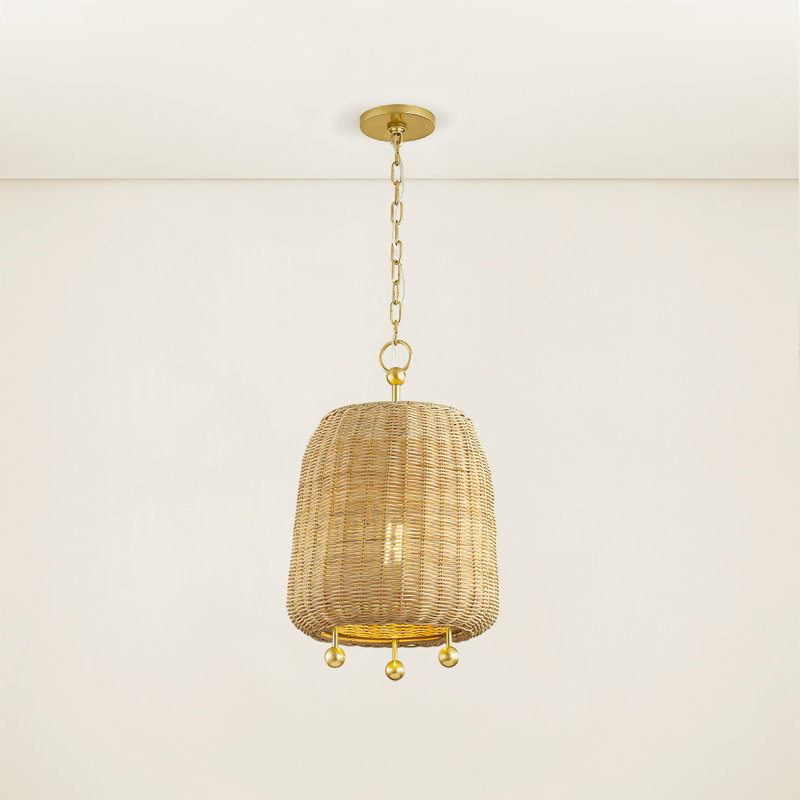 Luminaire suspendu 1 lumière Elena, H 19,5 po x l 12 po x P 12 po