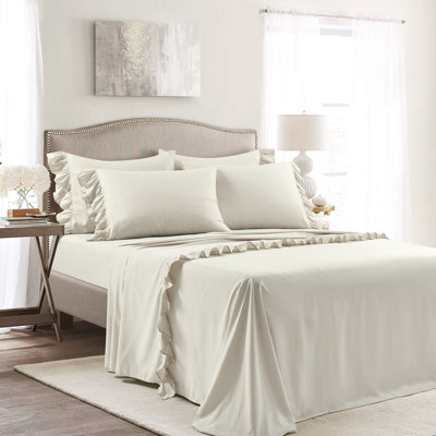 Ensemble de draps en microfibre Reyna Ruffle