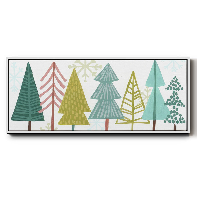 Modern Holiday Collection D- Framed Canvas