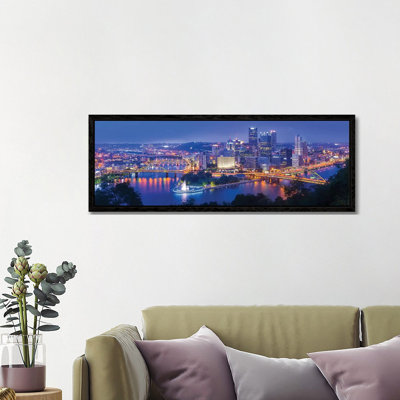 The Steel City 1 Piece Panoramic Wall Art on Canvas