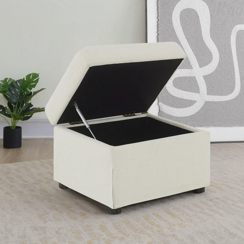 Repose-pieds avec rangement en tissu