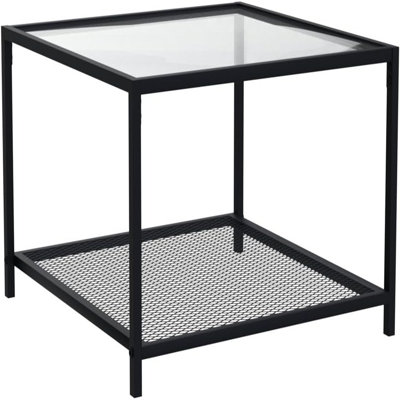 Glass Top End Table