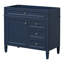 Meuble-lavabo de 36 po sans lavabo supérieur, meuble de rangement moderne avec 2 tiroirs et un tiroir basculant, structure en bois massif, sans lavabo-110621496-110621497