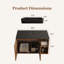 Meuble-lavabo simple en bois brun-939890920-970860786