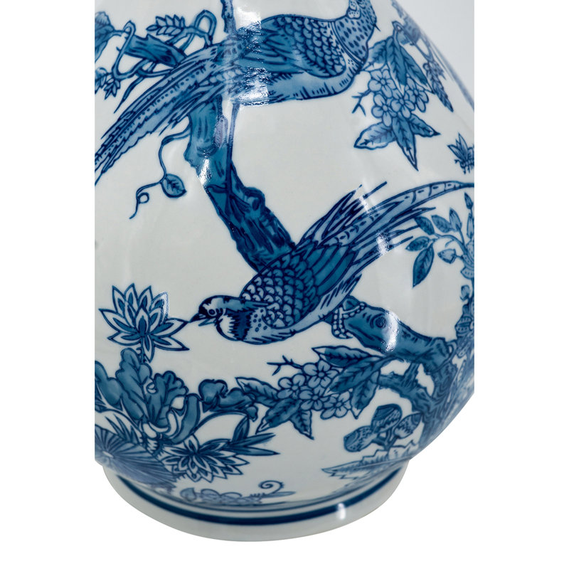 Vase en porcelaine bleu et blanc