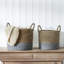 Hand Woven Wicker Laundry Hamper with Handles-105726299