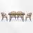 4 - Person Rectangular Outdoor Dining Set With Cushions-1157500303