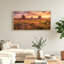 Tableau encadré « Coucher de soleil dans le désert » (1 pièce), 122 x 61 cm-1443660592