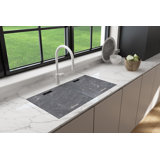 Baveno Lux 33.75'' L Dual-Mount Double Basin Kitchen Sink