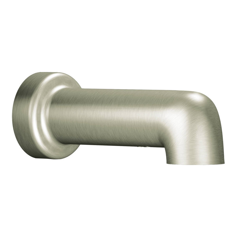 Garniture de bec de baignoire murale à poignée de niveau, Nickel brossé