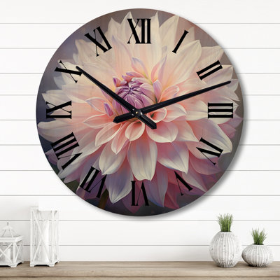 Horloge murale en bois massif Anycia