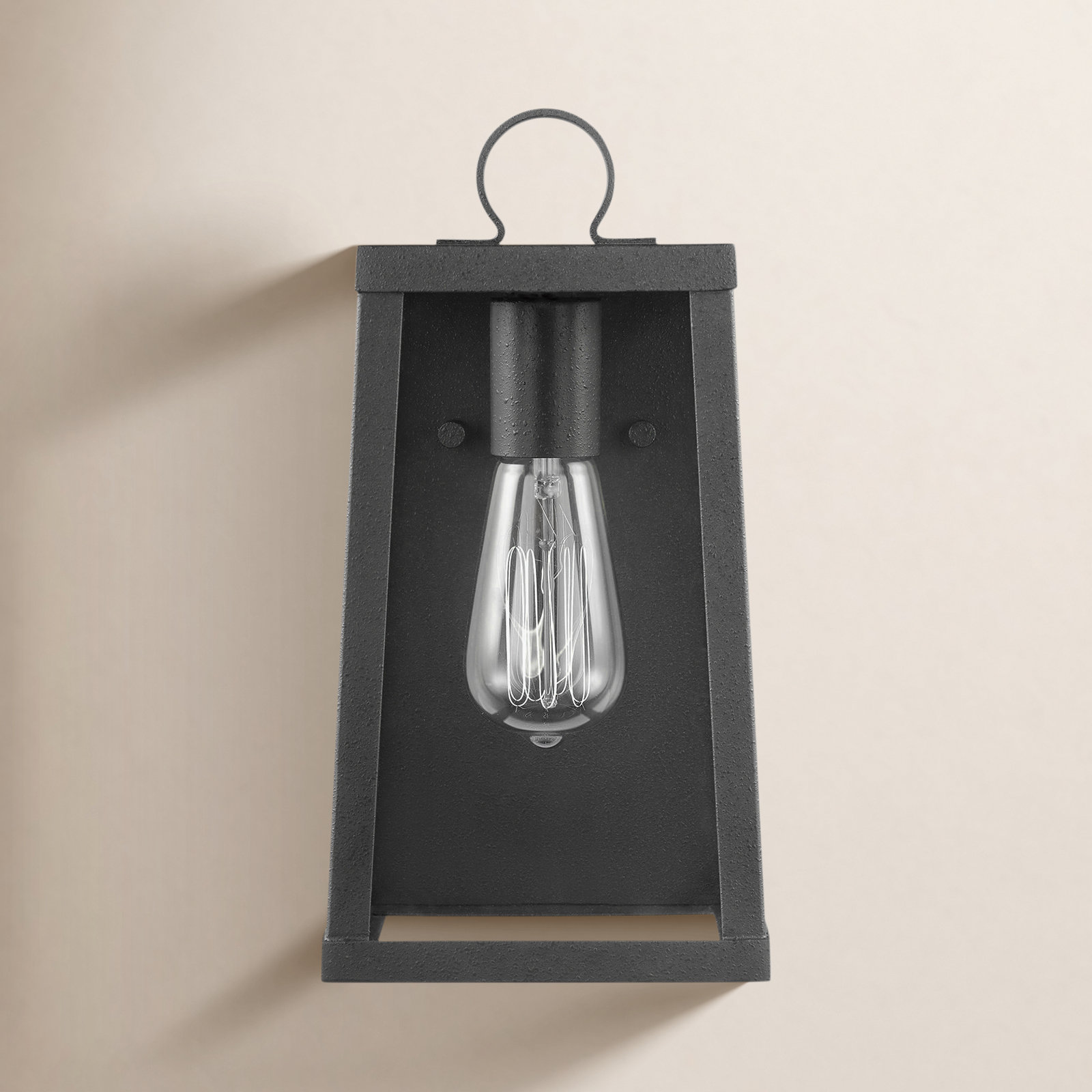 Nicholas Single Light Outdoor Wall Light, 13.75" H x 7.75" W x 7.75" D