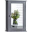 Kennedy 340mm W 530mm H Wall Mounted Required Medicine Cabinet with Mirror and Fixed Shelves