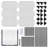 3-SHELF WIRE RACK WITH COVER(2PACK)