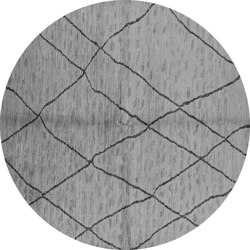 Tapis gris Natlie, Rond 7 pi