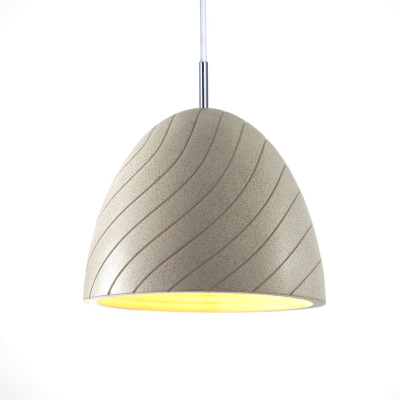 Sobieski 1 - Light Bell Pendant, Sandstone White, White