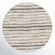 Rune Striped Handmade Tufted Wool Area Rug in Beige/Charcoal