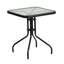Table carrée en verre trempé Amlie-87058782-87057903