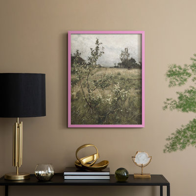«Vintage Landscape CCLVII», reproduction encadrée - bois massif