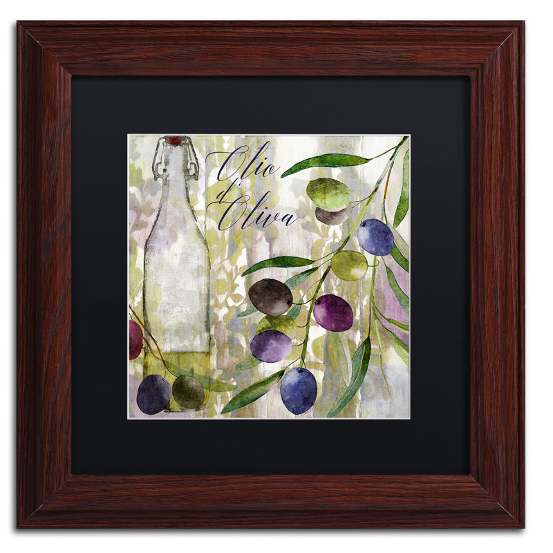 «Colors of Tuscany I» par Jadaya, impression encadrée, H 16 po x l 16 po x P 0,5 po, Noir, Toile avec cadre brun