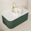 Meuble-lavabo flottant avec rebords courbés et armoire de rangement pré-assemblée