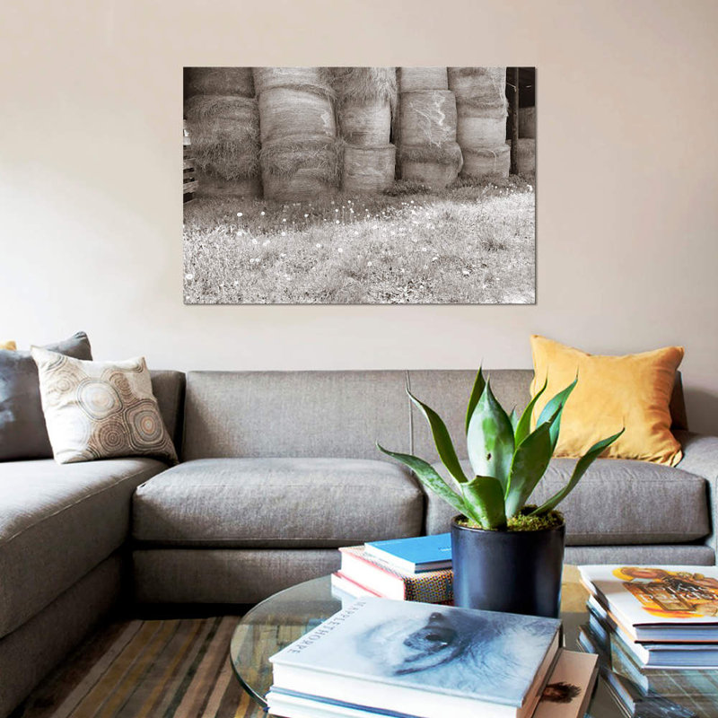 « sépia farm study v », reproduction de photo sur toile, H 26 po x l 40 po x P 1,5 po, Toile tendue, No Matte