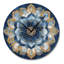 Horloge murale en métal Midnight Mandala II - Boho-332181115