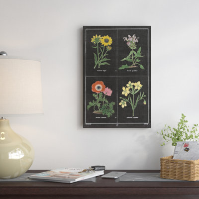 Graphique botanique ii, impression sur toile tendue