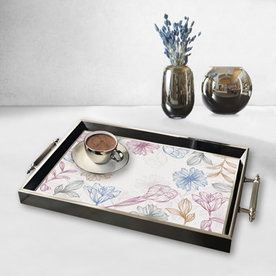 Élégant plateau en verre de 19,7 po x 11,4 po x 1,4 po | Fabrication 100% verre durable | Facile à nettoyer avec un chiffon humide | Idéal pour le service, la présentation décorative et l'organisation | Ajout élégant à la décoration intérieure
