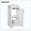Meuble-lavabo autoportant de style français avec étagère en céramique