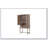Bar Cabinet in Sand Colored Finish