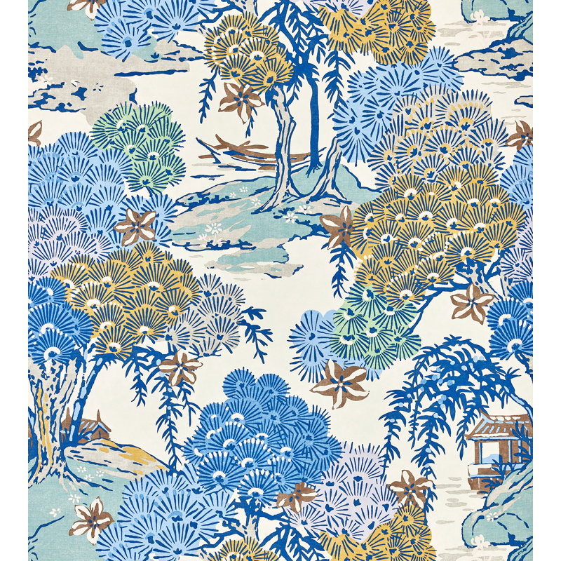 SEA OF TREES - WALLCOVERING, Blue Ridge