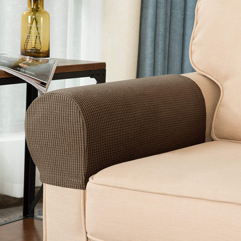 Housse pour fauteuil à coussins carrés Arainy, Café