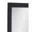 Miroir de plancher Lithea - Cadre rectangulaire noir mat avec détails sculptés