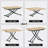 Brailee Metal Base Dining Table-521621466-521621467