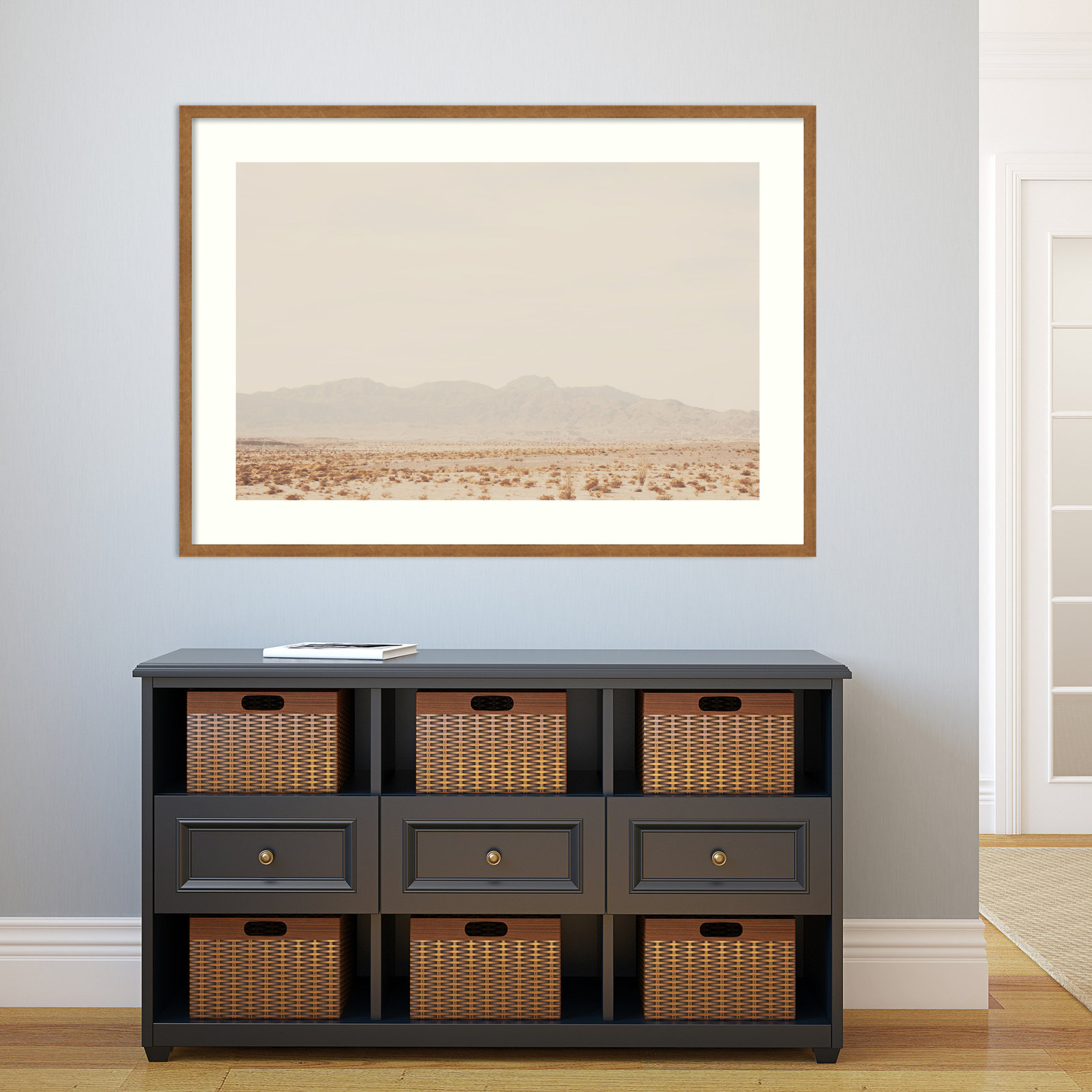 California Dreaming Photo Print, 29" H x 41" W x 1.5" D, Natural Framed Paper
