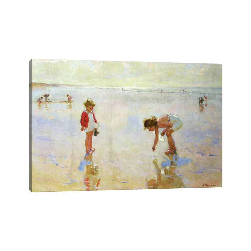 Beach Scene by Charles-Garabed Atamian - Wrapped Canvas Painting, 66.04 cm H x 45.72 cm W x 3.175 cm D