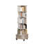 Bibliothèque rotative à 6 niveaux, bibliothèque rotative à 360 ° avec roulettes et tiroir, peu encombrante, petite bibliothèque rotative pour chambre à coucher, salon, maison, bureau-998748596