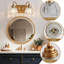 Appliques murales dorées vintage pour salle de bain, 2 lampes tulipe en cristal doré brossé, finition laiton antique mat, style milieu du siècle, pour chambre ou couloir, installation facile-1862601898-1862601905