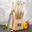 Nanfang Brothers Damascus Steel Knife Block Set