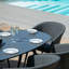 Sladkowski Outdoor Fabric 6 Seat Oval Dining Set-1419896756