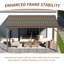 Pergola en aluminium pour terrasse avec toit incliné en acier galvanisé incliné