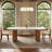 Modern Oval Glossy Sintered Stone Dining Table for 6-8, Double Fluted Column Pedestal for Kitchen & Dining Room-1136608369-1111551431-1111551424