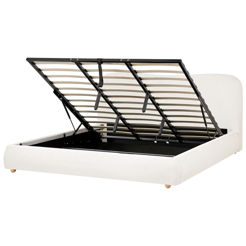 Upholstered Super King (6') Fabric Lift Up Storage Ottoman Bed